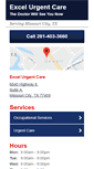 Mobile Screenshot of excelurgentcaretx.com
